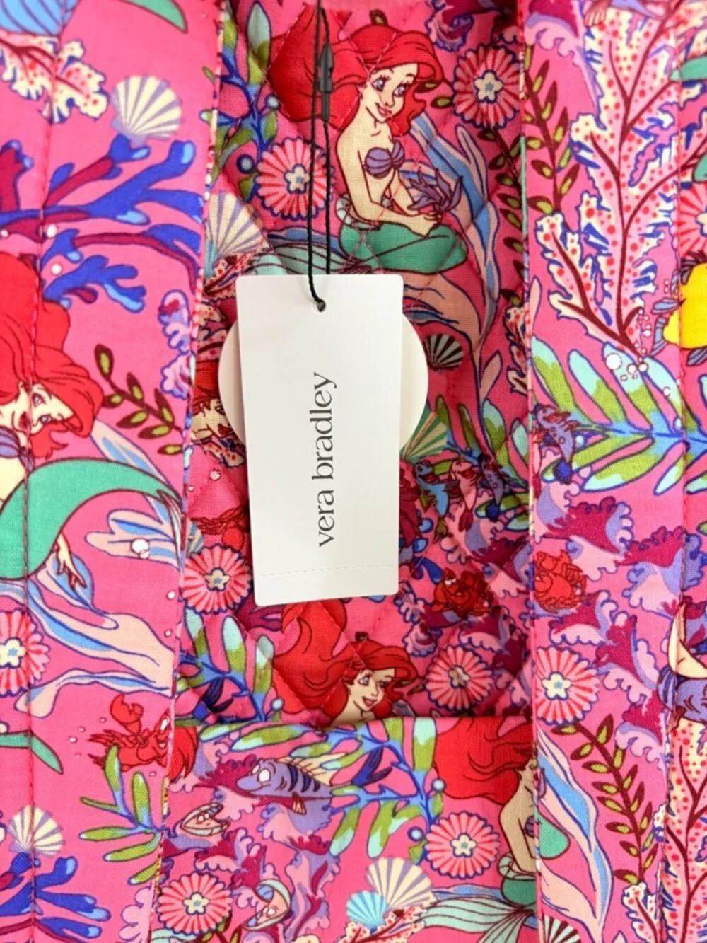 Vera Bradley Disney Ariel's Pink Lagoon Large Backpack NWT